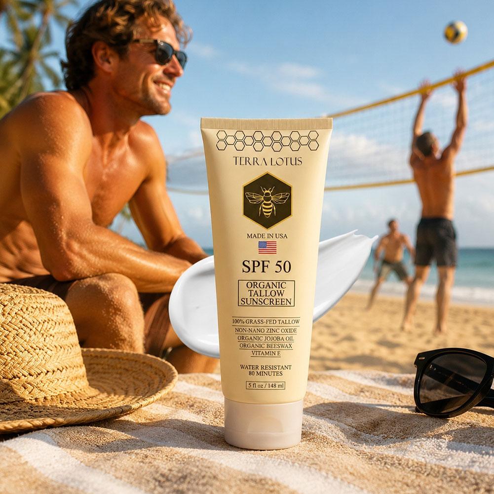 Physical Sunscreen Mineral - Natürliche Hautschutzlotion mit Organischem Bienenwachs Angereicherte
