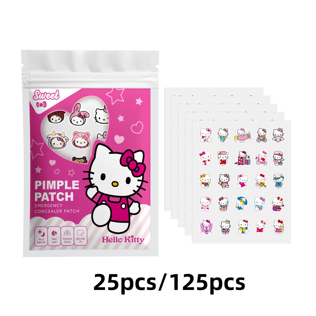 25/125 Stück Hello Kitty Picke – Skincare Acne Bewertung und Preis